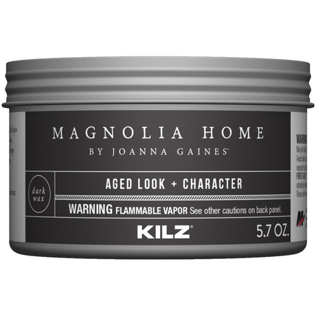 Magnolia Home by Joanna Gaines Kilz Transparent Flat Dark Vintage Finishing Wax 5.7 oz, Pack of 6