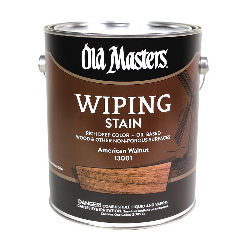 Old Masters Semi-Transparent American Walnut Oil-Based Wiping Stain 1 gal, Pack of 2