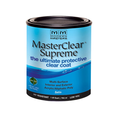 Modern Masters MasterClear Supreme Satin Clear Water-Based Protective Coating 1 qt