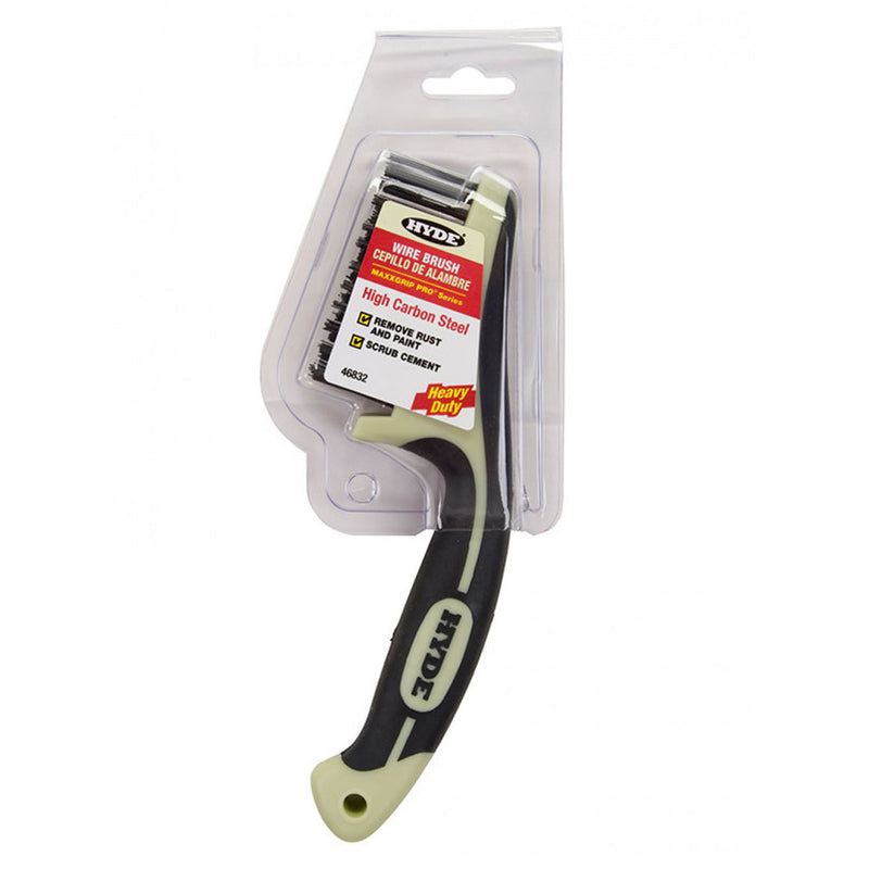 Hyde MAXXGRIP PRO 0.75 in. W X 8.75 in. L Carbon Steel Wire Brush, Pack of 4