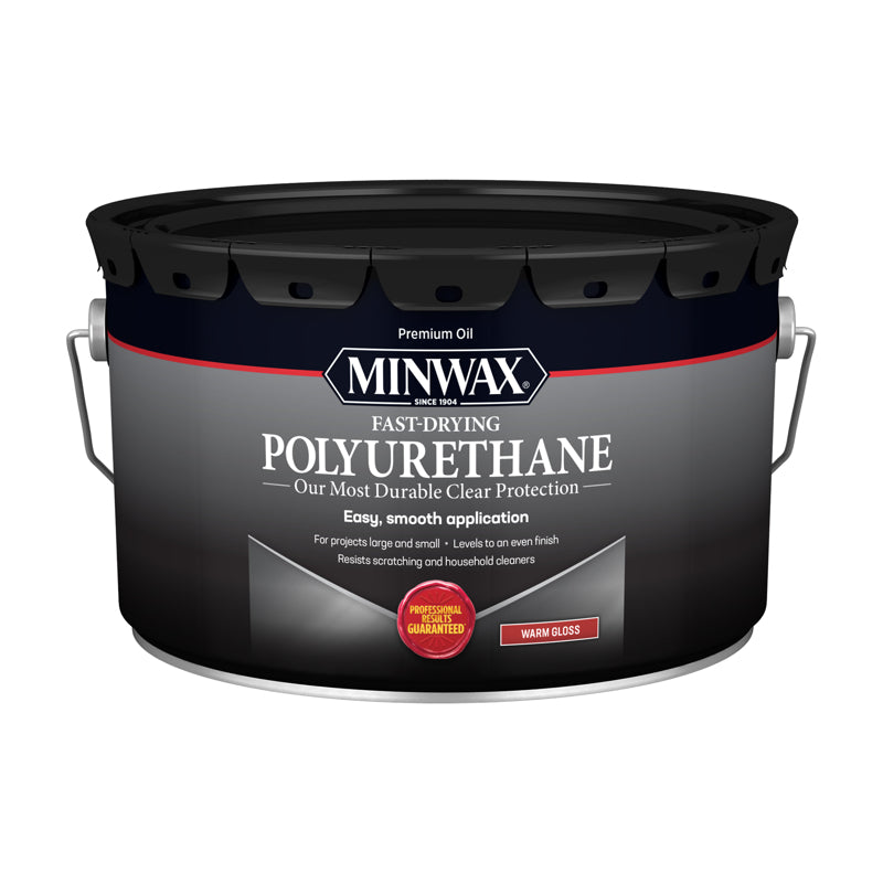 Minwax 319100000 Polyurethane, Gloss, Liquid, Clear, 2.5 gal, Can