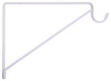 ProSource 21023PH-PCB-PS Standard-Duty Shelf/Rod Bracket, 132 lb/Pair, 13 in L, 9 in H, Steel, White, Pack of 10