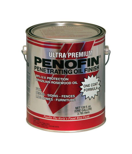Penofin Ultra Premium Transparent Hickory Oil-Based Penetrating Wood Stain 1 gal, Pack of 4