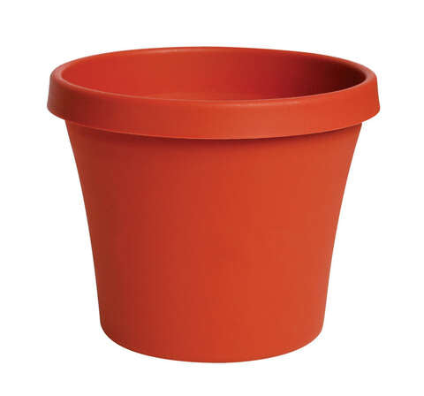 Bloem TerraPot 10.7 in. H X 12 in. D Resin Mediterranean/Southwestern Planter Terracotta Clay