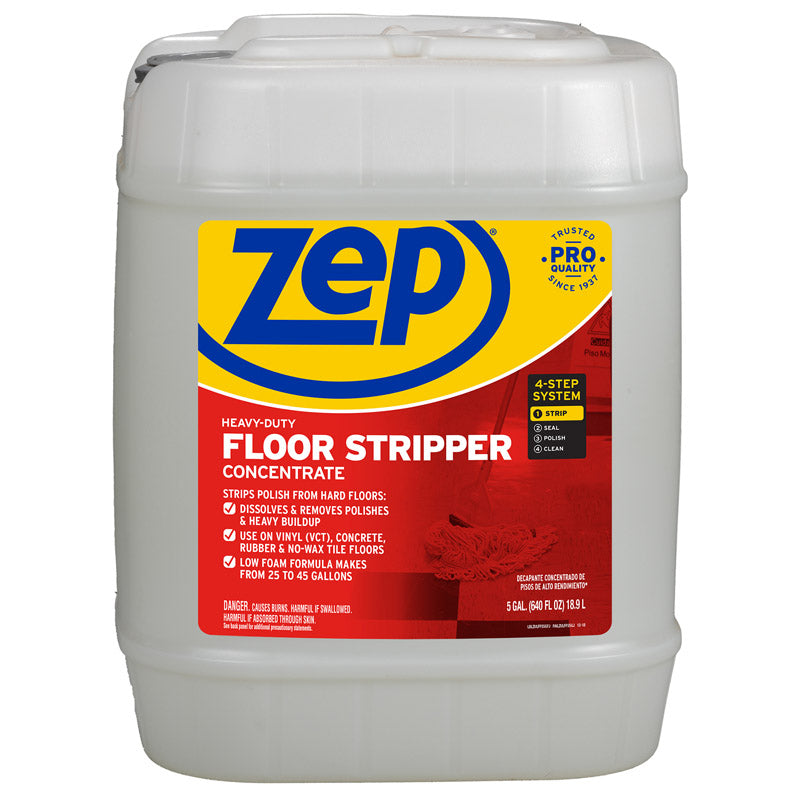 Zep ZULFFS5G Floor Stripper, 5 gal Pail, Liquid, Clear