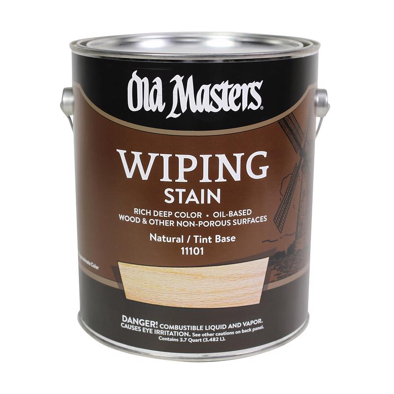 Old Masters Semi-Transparent Natural Oil-Based Wiping Stain 1 gal, Pack of 2