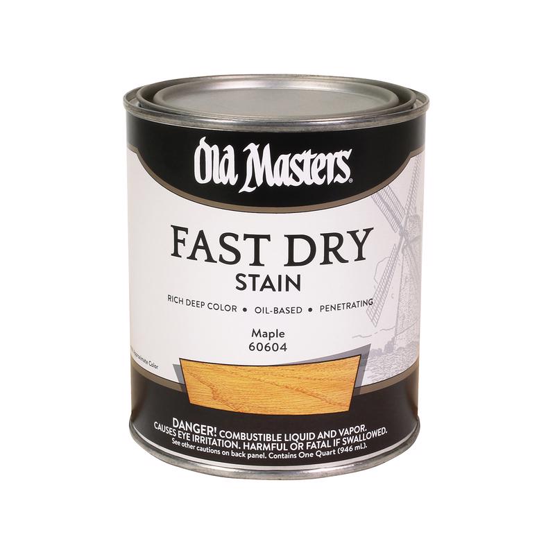 Old Masters 60604 Fast Dry Stain, Maple, Liquid, 1 qt, Pack of 4