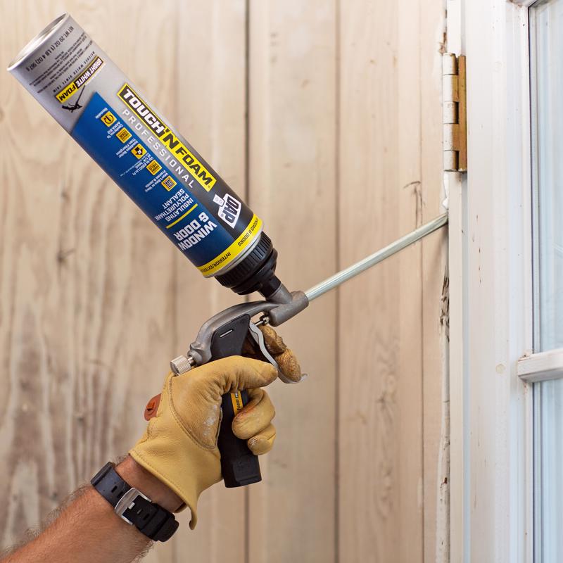DAP Touch 'n Foam Professional Series 7565002010 Window & Door Foam Sealant, White, 20 oz Can, Pack of 12