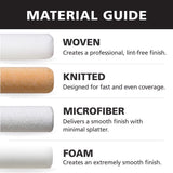 Bestt Liebco Weekender Knit 9 in. W X 3/8 in. Paint Roller Cover 6 pk