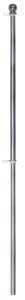 Valley Forge 29407-TANGLE Flag Pole, 1 in Dia, Aluminum