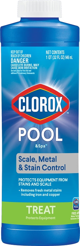 Clorox Pool & Spa 50033CLX Scale, 32 oz, Liquid, Light Amber, Pack of 6