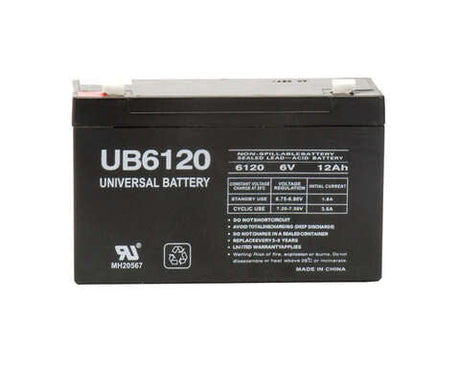 Universal Power Group UB6120 12 Ah 6 V Lead Acid Battery, Pack of 2