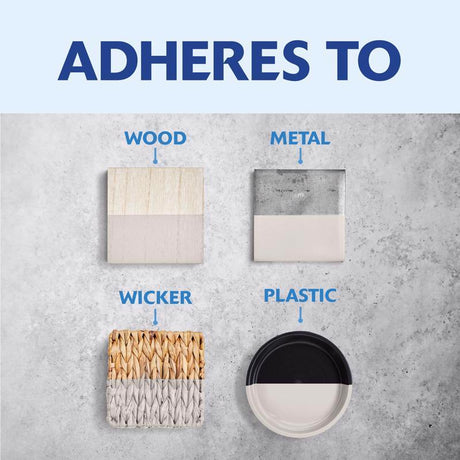 Rust-Oleum Painters Touch Satin Stone Gray Water-Based Ultra Cover Paint Exterior and Interior 1 qt, Pack of 2