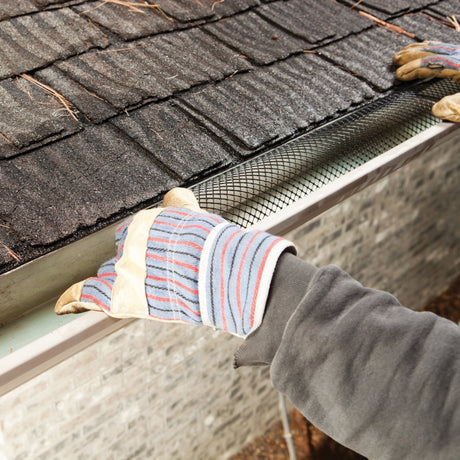Frost King VX620 Gutter Guard, 20 ft L, 6 in W, Vinyl, Black