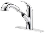 Boston Harbor FP4A4079CP Kitchen Faucet, 1.8 gpm, 1-Handle, 1, 3-Faucet Hole, Metal/Plastic, Chrome Plated