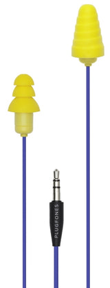 Plugfones Guardian PG-UY Earphones, 23/26 dB SPL, Blue/Yellow