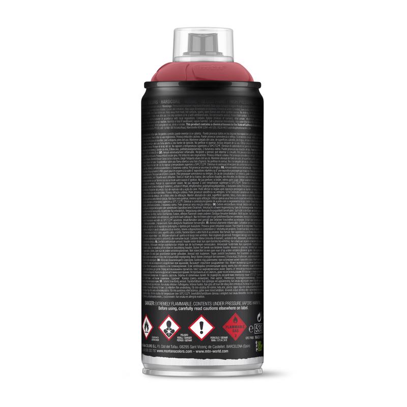 MTN Hardcore Gloss Bordeaux Red Spray Paint 11 oz, Pack of 6