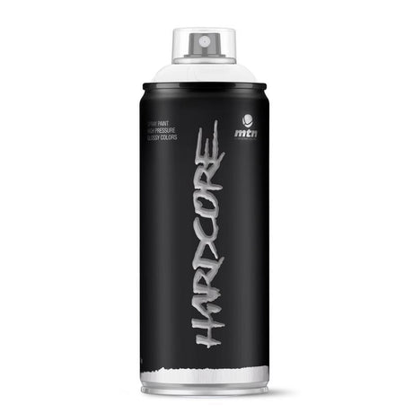 MTN Hardcore Gloss White Spray Paint 11 oz, Pack of 6
