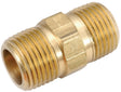Anderson Metals 756122-04 Pipe Nipple, 1/4 in, MPT, Brass, 1 in L, Pack of 10
