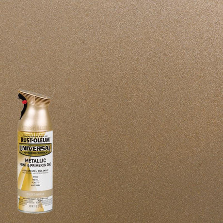 Rust-Oleum Universal Metallic Gilded Brass Spray Paint 11 oz, Pack of 6
