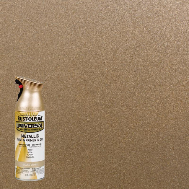 Rust-Oleum Universal Metallic Gilded Brass Spray Paint 11 oz, Pack of 6
