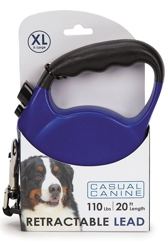 Casual Canine 11613 20 19 Belt Retractable Lead, 20 ft L, Blue, Fastening Method: Snap Hook, XL Breed