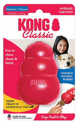 Kong Classic T2 Dog Toy, M, Rubber, Red