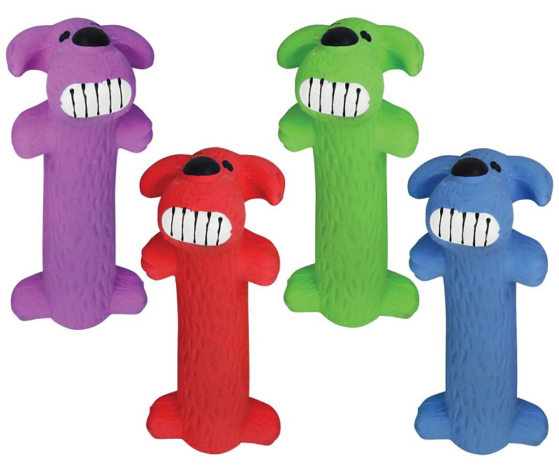 multipet Loofa Series 61035 Dog Toy, Plush, Latex, Assorted
