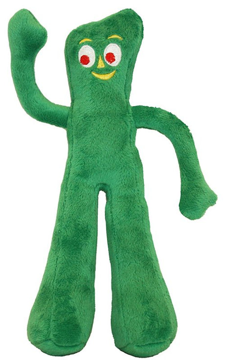 multipet MP6674 09 Dog Toy, 9 in, Gumby Plush, Cotton/Polyester/Squeaker