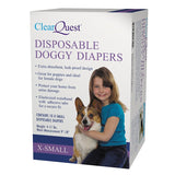 ClearQuest US948 10 Disposable Extra-Small Doggy Diapers, 9 to 18 in W