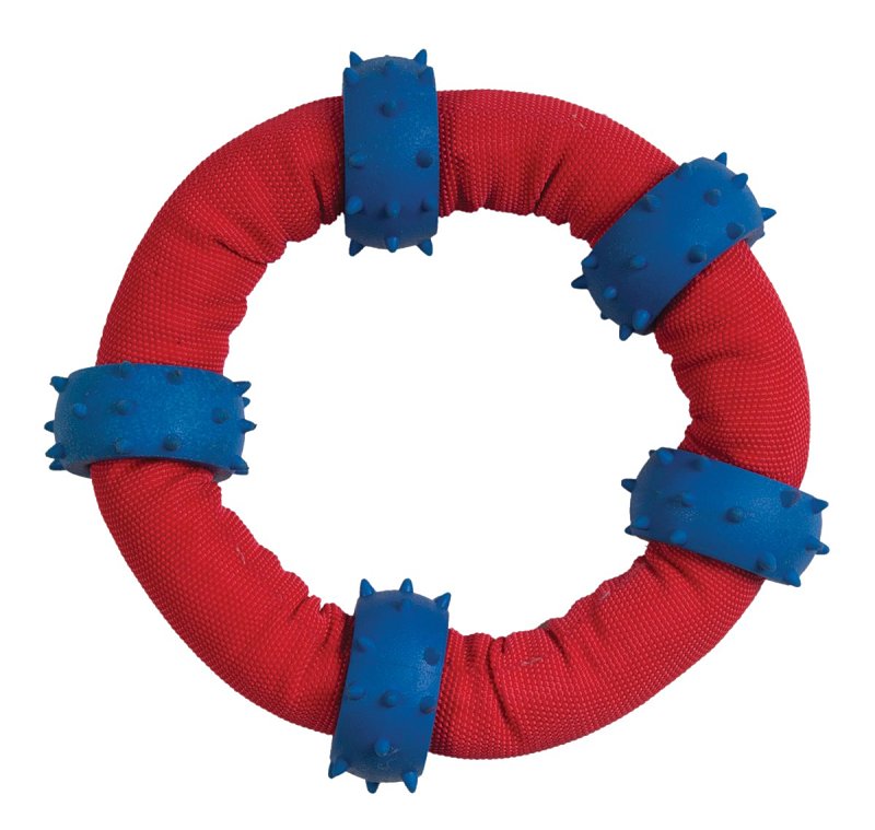Chomper Gladiator Series WB11458 Dog Toy, Chew, Fetch, Toss, Tug, Tuff Ring, Nylon/Rubber