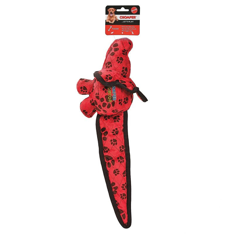 Chomper WB11516 Dog Toy, L, Gladiator Tuff Dino, Nylon/Plush, Assorted