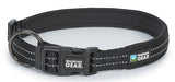 Guardian Gear ZA0006 12 30 Dog Collar, O-Ring Link, 12 to 30 in L Collar, Nylon, Jet Black
