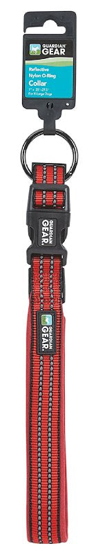 Guardian Gear ZA0006 20 83 Dog Collar, O-Ring Link, 20 to 83 in L Collar, Nylon, True Red
