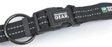Guardian Gear ZA0006 24 30 Dog Collar, O-Ring Link, 24 to 30 in L Collar, Nylon, Jet Black