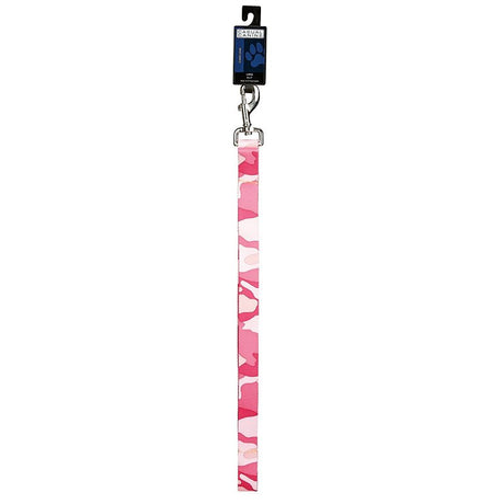 Casual Canine ZA6751 66 75 Camo Dog Leash Lead, 6 ft L, 1 in W, Nylon Line, Pink, Fastening Method: Swivel Snap