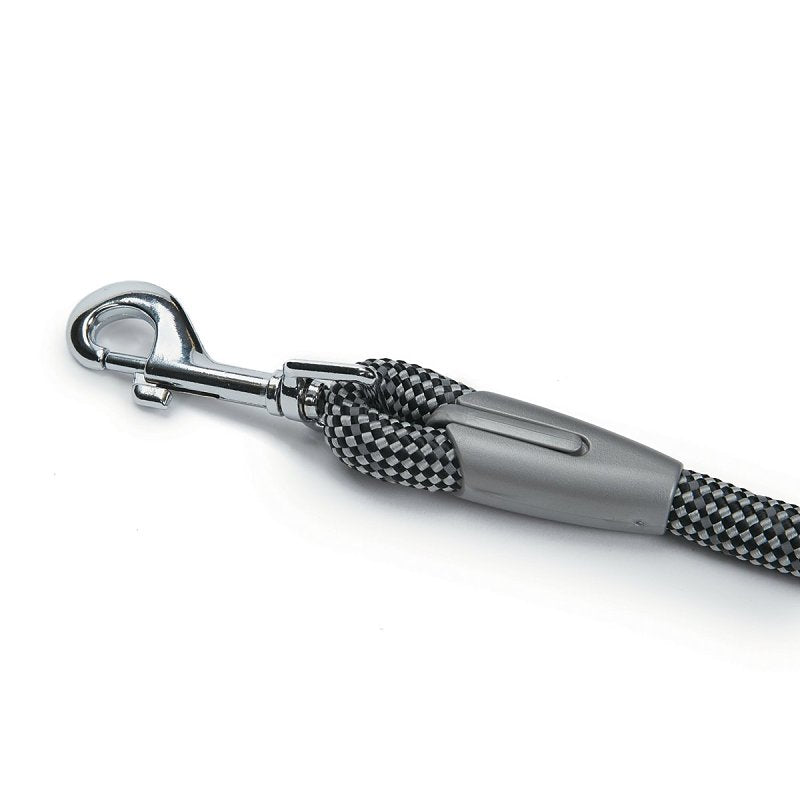 Guardian Gear ZA9909 06 17 Reflective Rope Lead, 6 ft L, Black, Fastening Method: Clasp