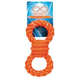 Infinity ZD2058 69 Dog Toy, Figure 8, Thermoplastic Rubber, Orange