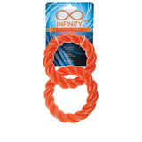Infinity ZD2059 69 Dog Toy, 2-Ring, Thermoplastic Rubber, Orange