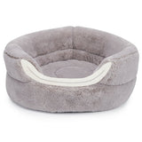 Slumber Pet ZW9087 11 Cuddler Bed, 16 in L, Polyester Cover, Gray, Machine Wash Cold on Gentle Cycle, Tumble Dry Low