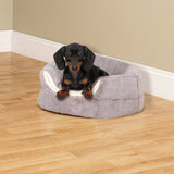 Slumber Pet ZW9087 11 Cuddler Bed, 16 in L, Polyester Cover, Gray, Machine Wash Cold on Gentle Cycle, Tumble Dry Low