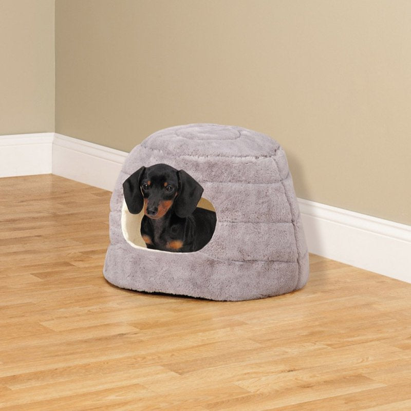 Slumber Pet ZW9087 11 Cuddler Bed, 16 in L, Polyester Cover, Gray, Machine Wash Cold on Gentle Cycle, Tumble Dry Low