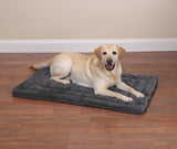 Slumber Pet ZW941 41 27 Plush Dog Mat, 41 in L, 27 in W, Plush Fur/Polyfiber Cover, Gray