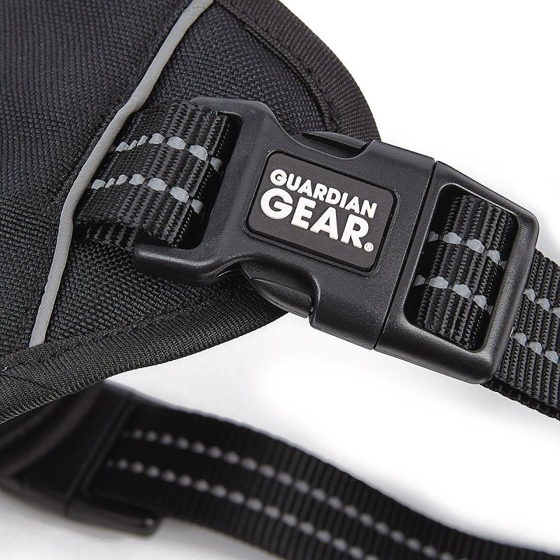Guardian Gear ZA0031 10 30 Reflective Harness, 12 to 20 in, Fastening Method: O-Ring Strap, Nylon Harness, Jet Black