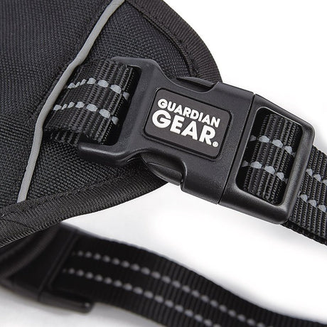 Guardian Gear ZA0031 16 30 Reflective Harness, 18 to 30 in, Fastening Method: O-Ring Strap, Nylon Harness, Jet Black