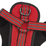 Guardian Gear ZA0031 20 83 Reflective Harness, 24 to 35 in, Fastening Method: O-Ring Strap, Nylon Harness, True Red
