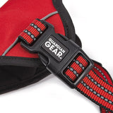 Guardian Gear ZA0031 20 83 Reflective Harness, 24 to 35 in, Fastening Method: O-Ring Strap, Nylon Harness, True Red