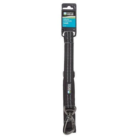 Guardian Gear ZA5172 06 30 Reflective Dog Leash, 6 ft L, Nylon Line, Black, Fastening Method: Snap