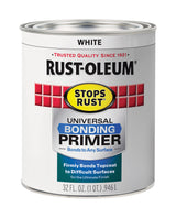 Rust-Oleum Stops Rust White Flat Water-Based Bonding Primer 1 qt, Pack of 2
