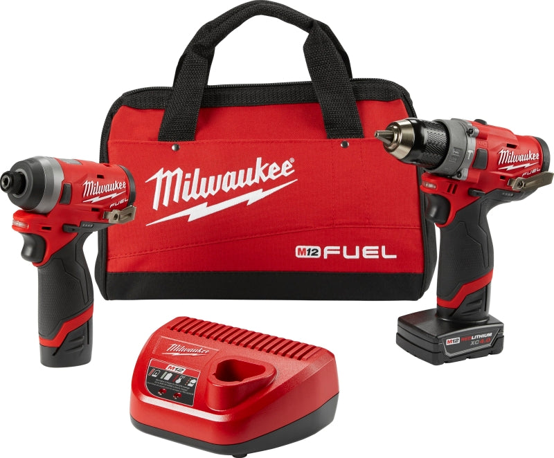 Milwaukee 2598-22 Combination Tool Kit, Battery Included, 2 Ah, 12 V, Lithium-Ion
